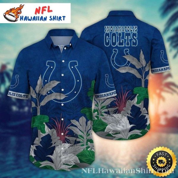 Tropical Gameplan – Indianapolis Colts Jungle Escape Hawaiian Shirt