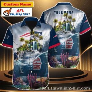 Tropical Oasis NFL – New England Patriots Hawaiian Aloha Shirt