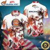 Tropical Palm Tree And Denver Broncos Logo Hawaiian Shirt