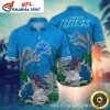 Tropical Roar Detroit Lions Jungle Hawaiian Shirt