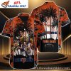 Tropical Sunset Chicago Bears Pride Customizable Hawaiian Shirt