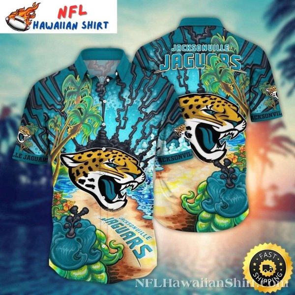 Tropical Surge Jacksonville Jaguars Aloha Shirt – Wave Rider Edition