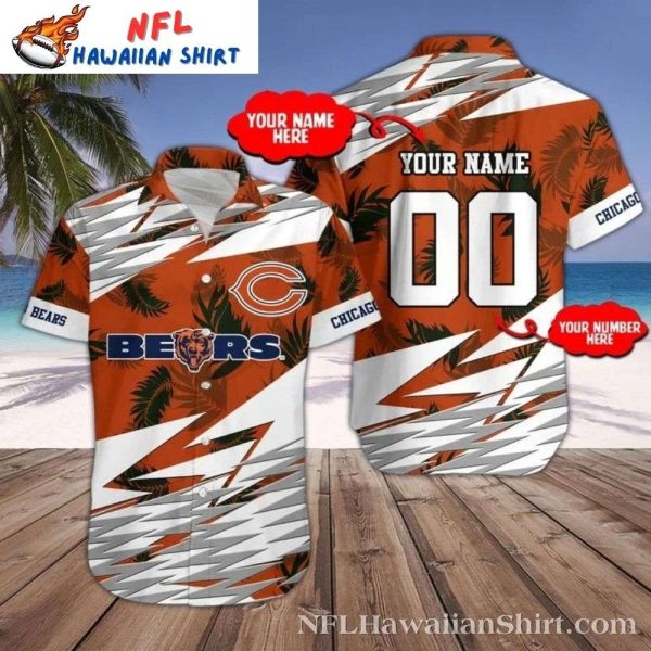 Tropical Touchdown – Bears Fan Palm Print Hawaiian Shirt