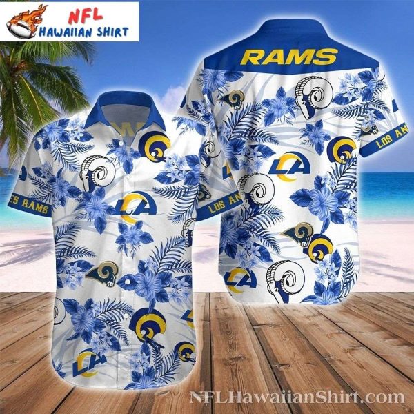 Tropical Triumph LA Rams Hawaiian Shirt – Floral Blitz