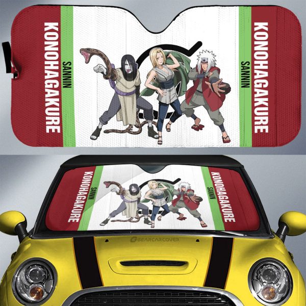 Tsunade Jiraiya Orochimaru Car Sunshade Custom Anime Car Accessories