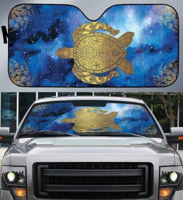 Turtle Mandala Car Sunshade Custom Car Interior Accessories