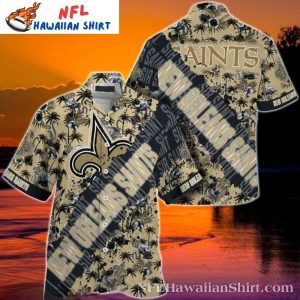 Twilight Tropics New Orleans Saints Hawaiian Shirt