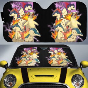 Typhlosion Car Sunshade Custom Car Accessories For Fans