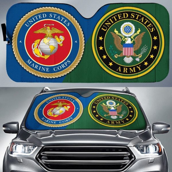 US Army Car Sunshade Custom US Marine Corps Car Accessories