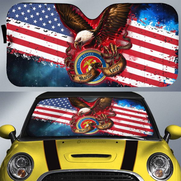 US Marine Corps Car Sunshade Custom Car Accessories