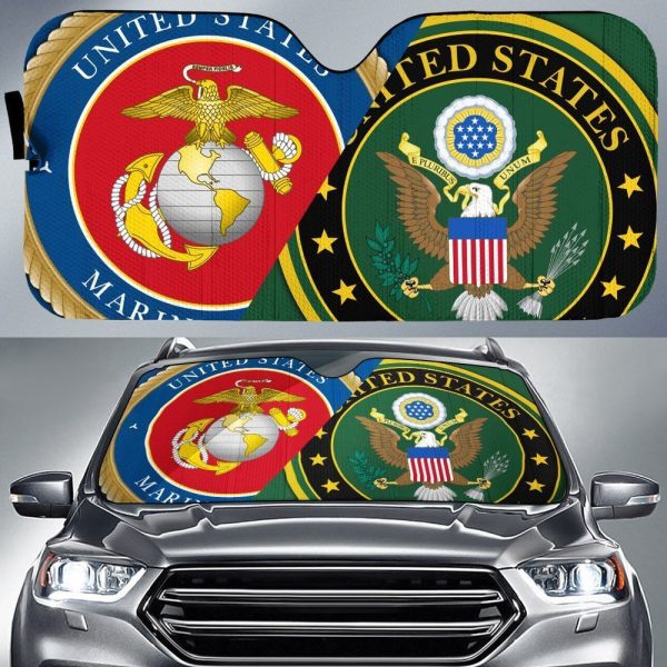 US Marine Corps Car Sunshade Custom Us Army Car Accessories