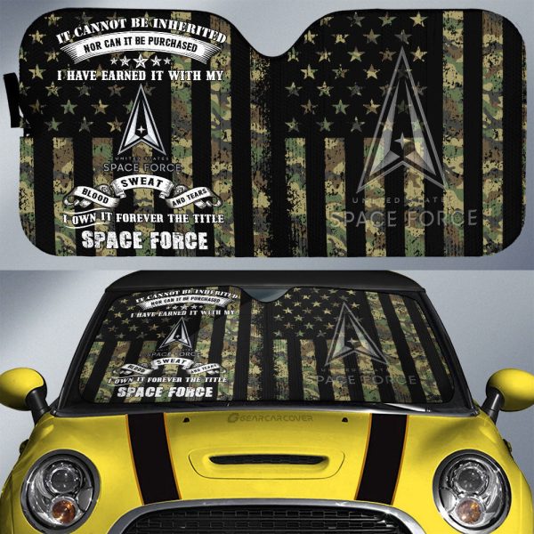 US Space Force Car Sunshade Custom Car Accessories