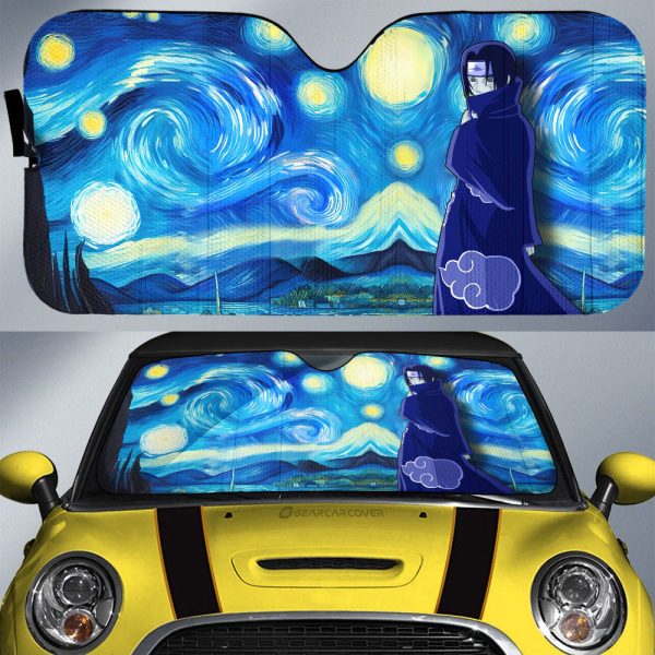 Uchiha Itachi Car Sunshade Custom Starry Night Styles