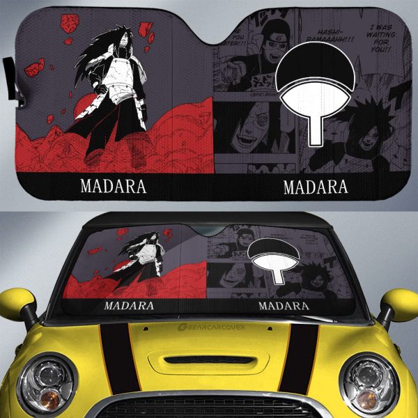 Uchiha Madara Car Sunshade Custom Anime Car Accessories Manga Color Style