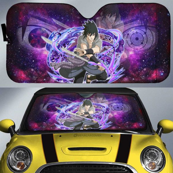 Uchiha Sasuke Car Sunshade Custom Anime Galaxy Style Car Accessories For Fans