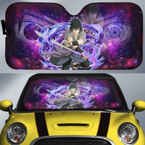 Uchiha Sasuke Car Sunshade Custom Galaxy Style Car Accessories For Fans