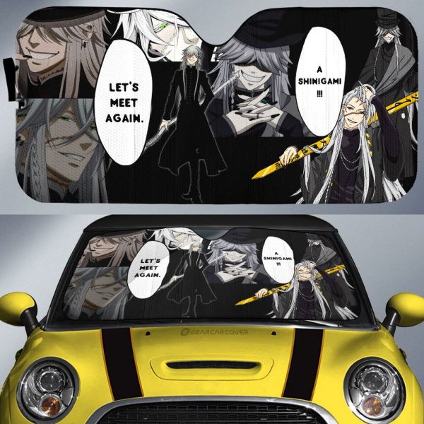 Undertaker Car Sunshade Custom Black Butler Car Accessories