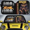 Unicorn Gundam Banshee Car Sunshade Custom Gundam Anime Car Interior Accessories