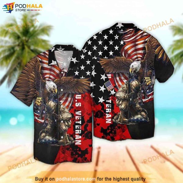 Unisex Eagle Veteran Aloha Hawaiian Shirt