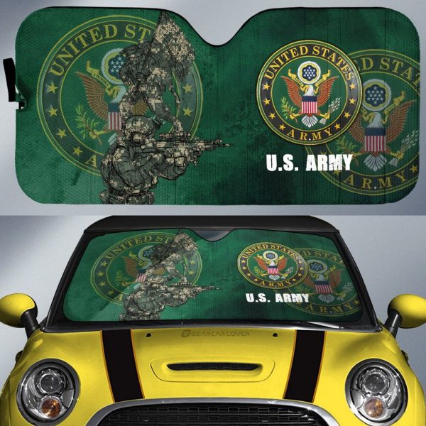 United States Army Car Sunshade Custom US Military Car Accessories