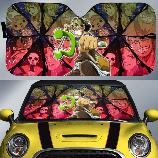 Usopp Car Sunshade Custom Car Accessories For Fans