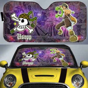 Usopp Car Sunshade Custom Car Accessories Manga Galaxy Style