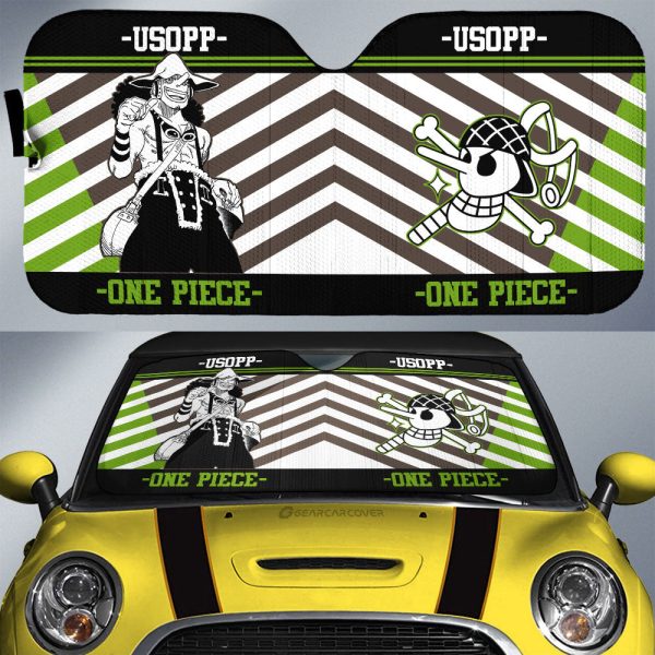 Usopp Car Sunshade Custom Car Accessories Mix Manga Style