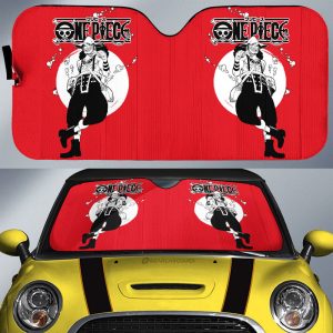 Usopp Car Sunshade Custom Manga Style One Piece Anime Car Accessories