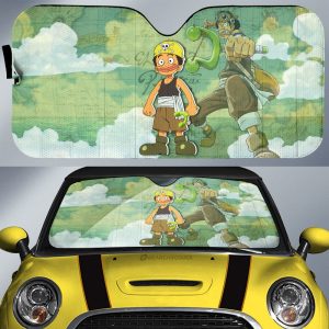 Usopp Car Sunshade Custom Map Car Accessories