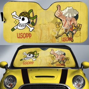 Usopp Car Sunshade Custom One Piece Anime Car Accessories