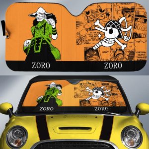 Usopp Car Sunshade Custom One Piece Car Accessories Manga Style