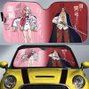 Uta And Shanks Car Sunshade Custom One Piece Red Anime Car Interior Accessories