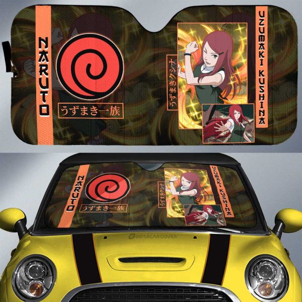 Uzumaki Kushina Car Sunshade Custom Anime Car Accessories