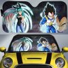 Vegeta And Bulma Car Sunshade Custom Dragon Ball Anime Car Interior Accessories