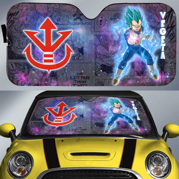 Vegeta Blue Car Sunshade Custom Car Accessories Galaxy Style