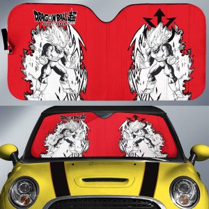 Vegeta Blue Car Sunshade Custom Car Accessories Manga Style For Fans