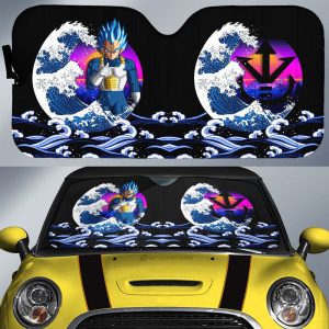 Vegeta Blue Car Sunshade Custom Car Interior Accessories