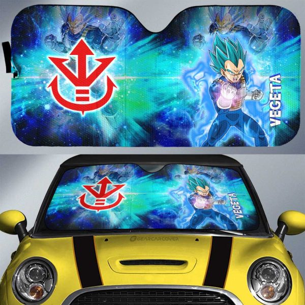 Vegeta Blue Car Sunshade Custom Characters Car Accessories