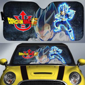 Vegeta Blue Car Sunshade Custom Dragon Ball Anime Car Interior Accessories