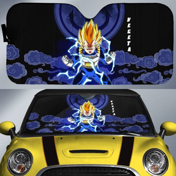 Vegeta SSJ Car Sunshade Custom Anime Dragon Ball Car Accessories