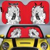 Vegeta SSJ Car Sunshade Custom Car Accessories Manga Style