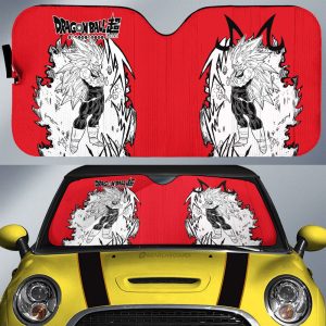 Vegeta SSJ Car Sunshade Custom Dragon Ball Anime Car Accessories Manga Style