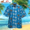 Vintage Detroit Lions Mascot Tropical Hawaiian Shirt