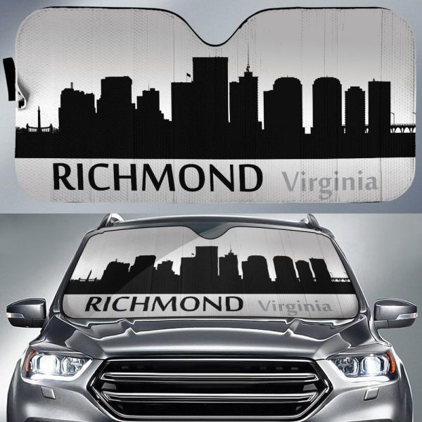 Virginia Richmond Skyline Car Sunshade Custom Car Accessories