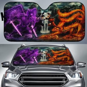 Vs Sasuke Anime Car Sun Shade Custom Susanoo Vs Kurama