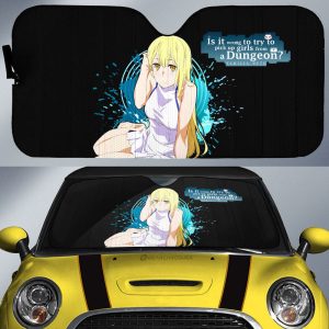 Waifu Girl Ais Wallenstein Car Sunshade Custom Dungeon Ni Deai Wo Motomeru Car Accessories