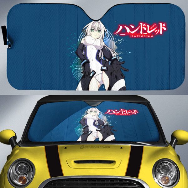 Waifu Girl Emilia Gudenburg Car Sunshade Custom Hundred Car Accessories