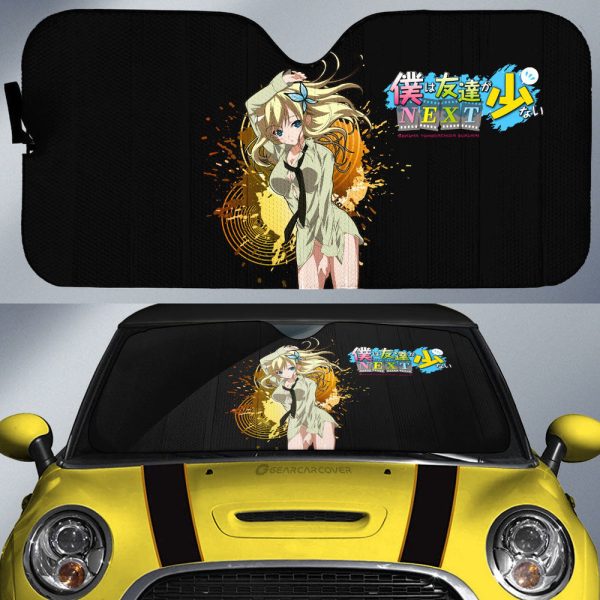 Waifu Girl Sena Kashiwazaki Car Sunshade Custom Boku wa Tomodachi ga Sukunai Car Accessories