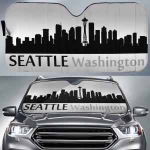 Washington Seattle Skyline Car Sunshade Custom Car Accessories