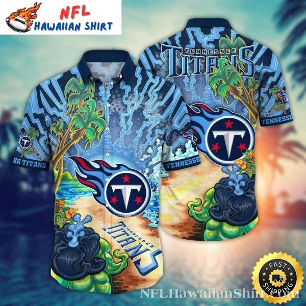 Wave Rider – Tennessee Titans Surf Hawaiian Shirt